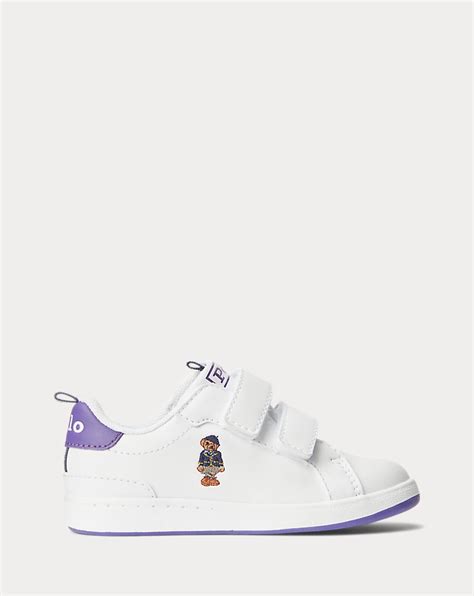 Polo Bear Faux-Leather Court EZ Trainer for Children | Ralph Lauren® IN