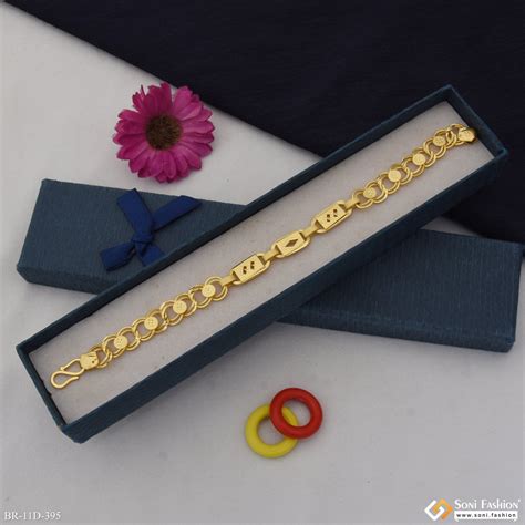 Amazing Design Gold Plated Linked Nawabi Bracelet for Men - Style D395 ...
