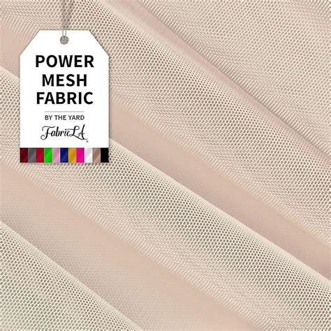FabricLA | 4-Way Stretch Power Mesh Fabric Lightweight Sheer Power Mesh ...