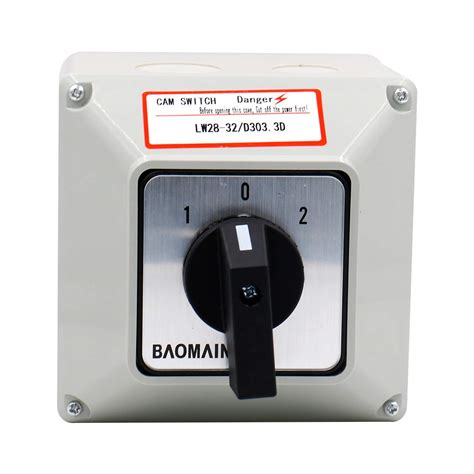 Buy Baomain Universal Rotary Changeover Switch LW28-32D303.3D with ...
