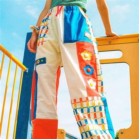 Patchwork Park Pant - COLORFUL | howtovenus
