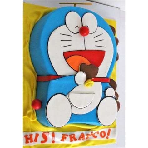 Doremon Shape Cake – Flowersacrossindia.com