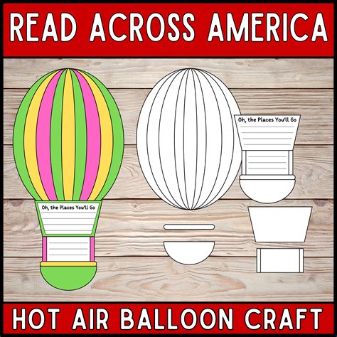 "Oh, the Places You'll Go" Craft | Dr. Seuss Hot Air Balloon Activity ...
