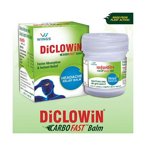 Diclowin Carbofast Headache Relief Balm 10 gm Price, Uses, Side Effects ...
