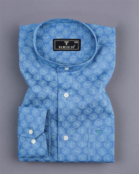 Blue Passion Flower Formal Shirt – Hamercop
