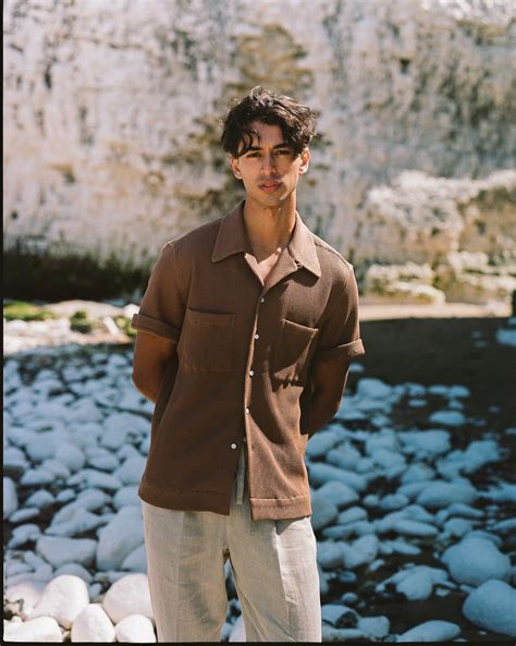 Cuban Camp Collar Shirt - Caramel Waffle — The Anthology