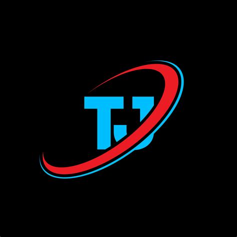 diseño del logotipo de la letra tj tj. letra inicial tj círculo vinculado en mayúsculas logo ...