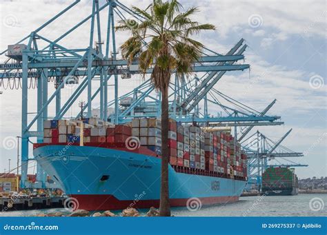 Container Ship Clementine Maersk Editorial Photography - Image of ...
