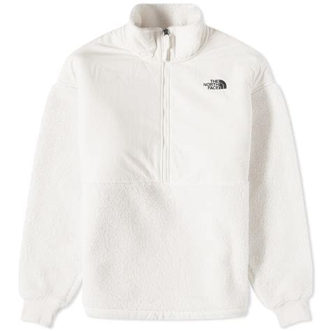 The North Face Platte High Pile Quarter Zip Fleece in White for Men | Lyst