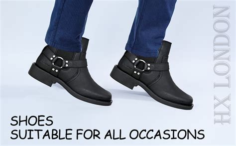 HX London Genuine Leather Riding Boots for Men : Amazon.in: Shoes ...