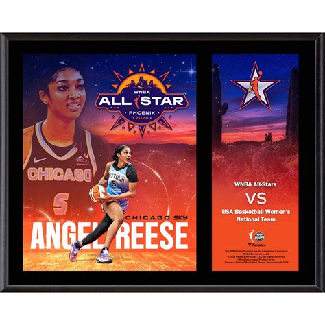 Angel Reese Chicago Sky Fanatics Authentic 12" x 15" 2024 WNBA All-Star ...