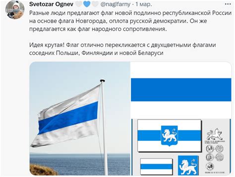 В твиттере придумали новый флаг России - бело-сине-белый