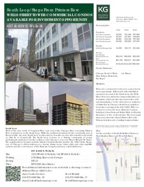 Fillable Online South Loop/Steps From Printers Row - Property Line Fax ...