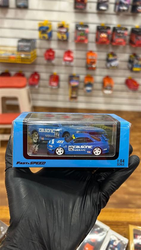 Fast And Speed Nissan Skyline R34 Z-Tune Calsonic 12 1:64 Scale ...