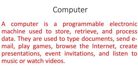 Image result for Uses of Computer Introduction