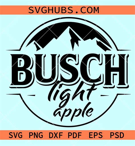 Busch Light Apple Svg