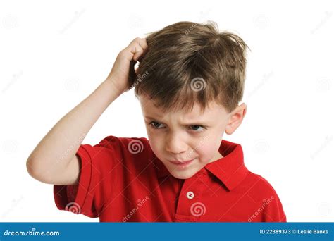 Confused Little Boy Portrait Stock Photos - Image: 22389373