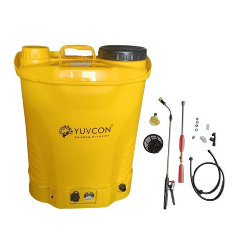 Yuvcon Double Motor Agriculture Sprayer Pump Battery, 20L Tank Capacity ...