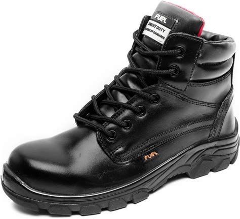 Fuel XO-STALLION/HC-BLACK-07 Steel Toe Leather Safety Shoe Price in ...