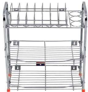 Decoration world Utensil Kitchen Rack Steel Utensils Rack organizer ...