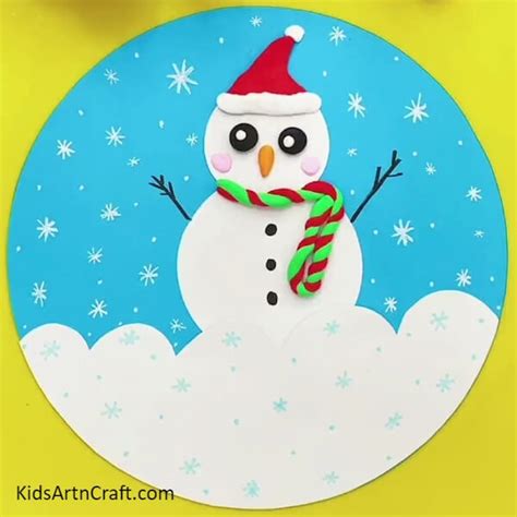 Paper Clay Snowman Tutorial 的图像结果