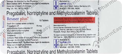 Resner Plus Strip Of 10 Tablets: Uses, Side Effects, Price & Dosage ...