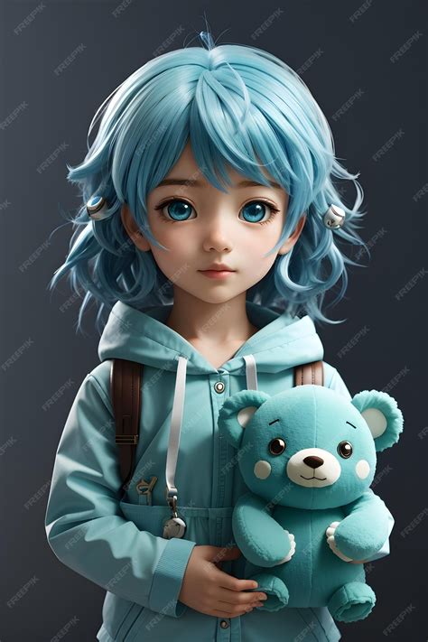 Premium AI Image | Cute Anime Baby Girl Baby Anime Girl Kids Anime ...