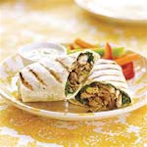 Thai-Style Grilled Chicken Salad Wrap | Canadian Living