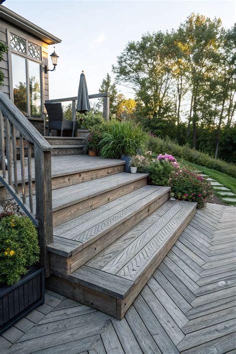 Deck Steps Inspiration to Transform Your Outdoor Living - Light and Layer