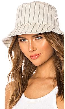 Rag & Bone Ellis Bucket Hat in Ivory Stripe | REVOLVE