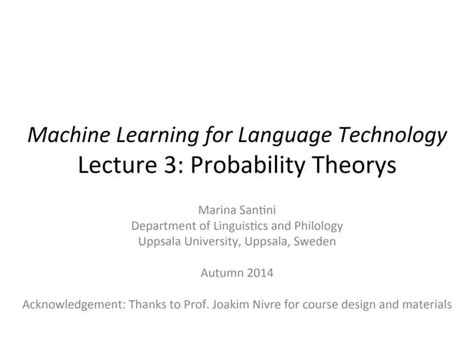 Image result for Lecture Probability