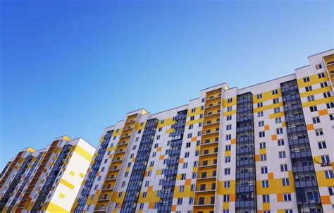 Download wallpaper the city, Windows, building, housing, balconies, new ...