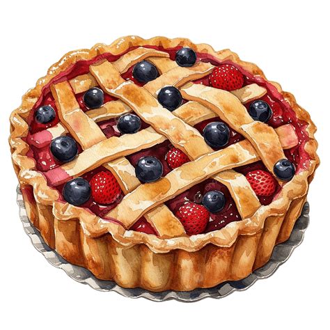 Pie Baking Contest Clip Art Watercolor Pie Cute Clip Art, Watercolor,