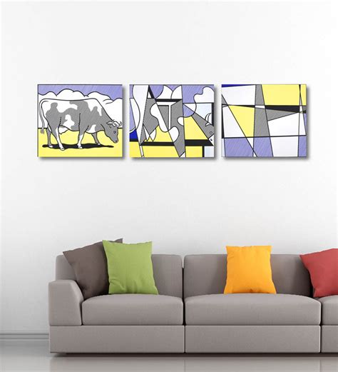 Cow Going Abstract - Art Panels by Roy Lichtenstein | Buy Posters ...