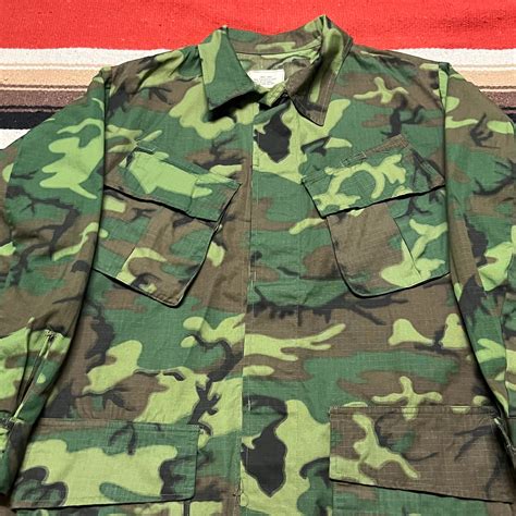 '68 U.S.ARMY Jungle Fatigue Jacket 4th Model ERDL CAMO " Green Leaf ...