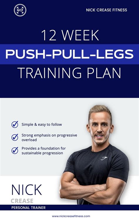 Push Pull Legs Training Plan: 12 week programme eBook : Crease, Nick ...