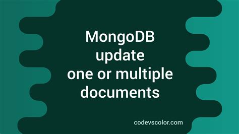 Update MongoDB Collection 的图像结果