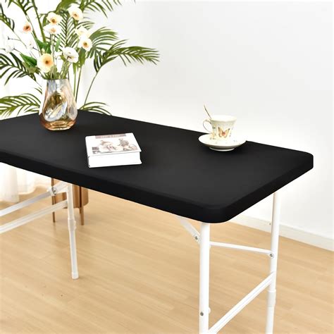 Amazon.com: Monibana Fitted Elastic Tablecloths for 8ft Rectangle ...