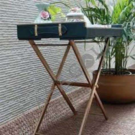 Leather Tray - Leather Butler Tray with metal Stand Manufacturer from ...