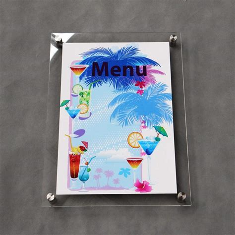 BIGIMALL Acrylic Sandwich Sheet Board for Display Ads Posters Pictures ...