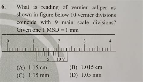 What is the reading of the vernier caliper as shown in the figure below,