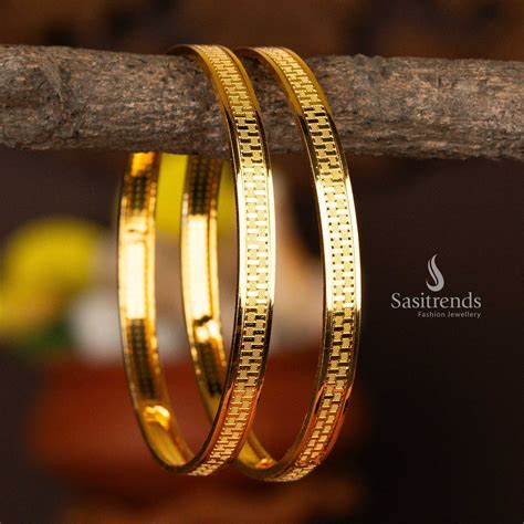 Exquisite Micro Gold Plated Traditional Kada Bangles for Special ...