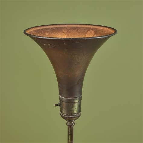 Brass Torchiere Floor Lamp For Sale at 1stDibs