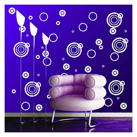 Circular Wall Design Stencil (KHSNT223) – Kayra E Commerce Private Limited