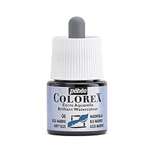 Pebeo Colorex Watercolour Inks - Bottle of 45 ML - Navy Blue (006 ...
