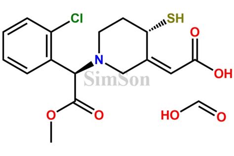 Clopidogrel Thiol Metabolite H4 Isomer formic acid | CAS No- 1801260-45 ...