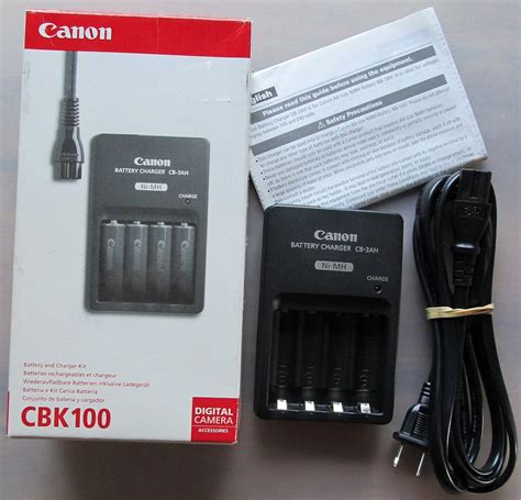 Buy Canon CBK-100 AA NIMH Rechargeable Battery and Charger Kit for A10 ...