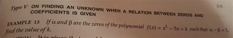 if alpha and beta are the zeroes of the polynomial f (x)= x^2 -5x +k ...