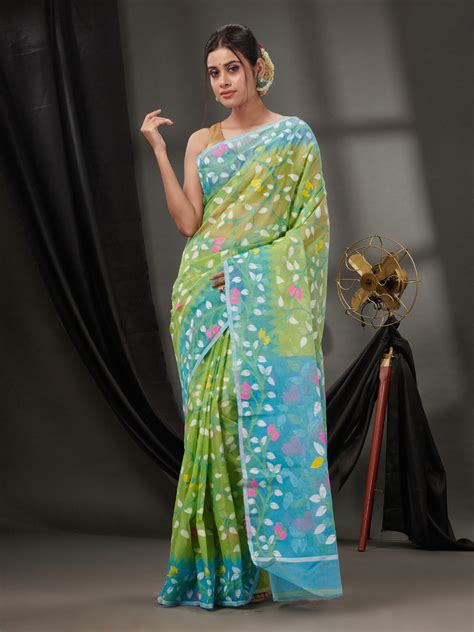 Buy Latest Jamdani Saree, Cotton, Linen, Soft Silk | INR 2400 Onwards ...