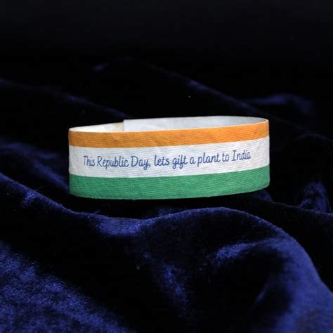 bioQ TRI-COLOUR PLANTABLE WRISTBAND indian Flag Colour WRISTBAND MADE ...